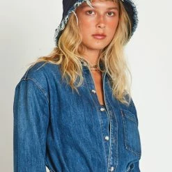 NOEND Denim Brooke Bucket Hat -Beechfield Sales M00184880646913 3956622786