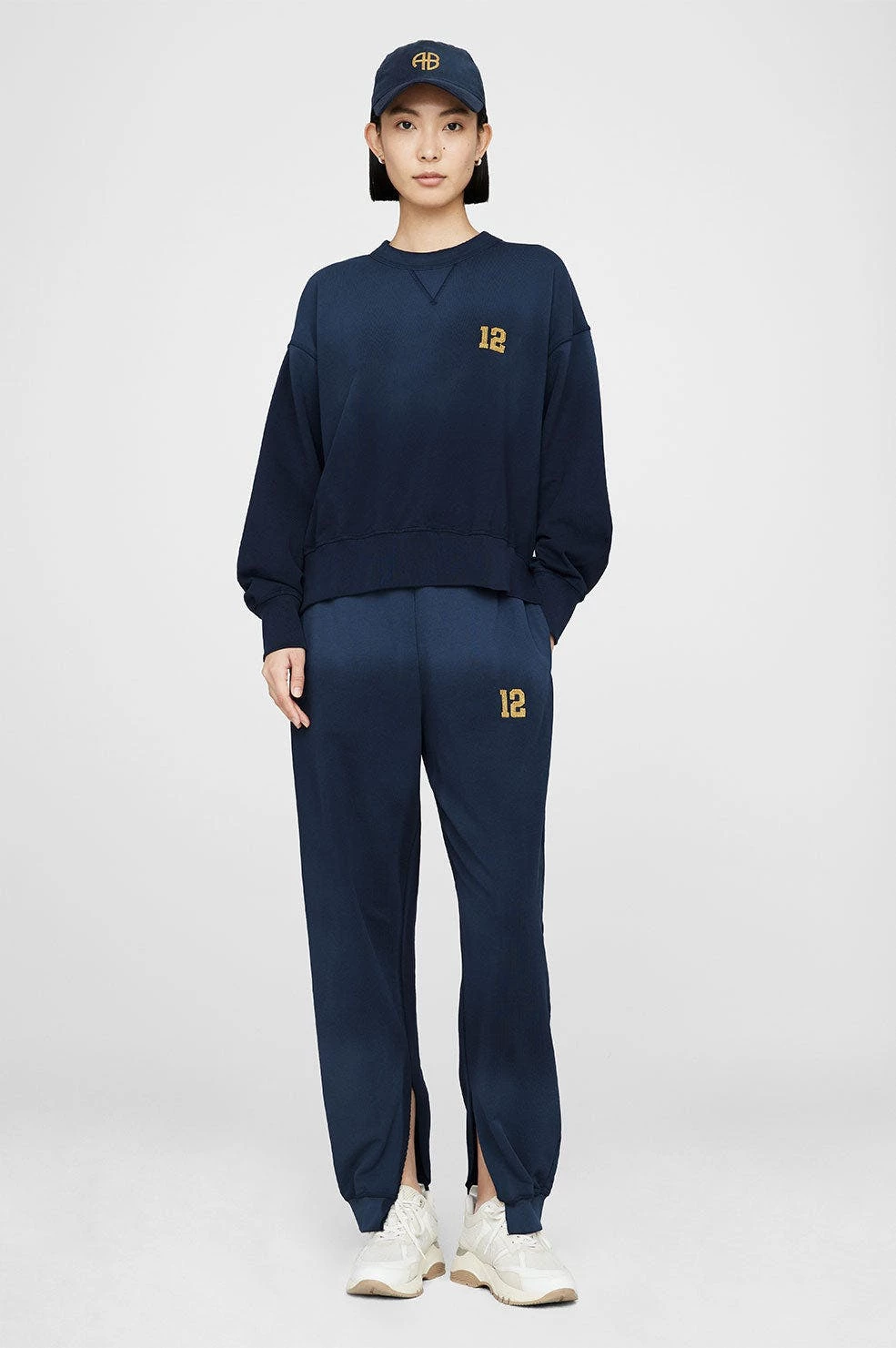 ANINE BING Jeremy Baseball Cap - Washed Navy 4 ANINE BING Jeremy Baseball Cap - Washed Navy - Image 2