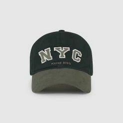 Beechfield Sales 23 ANINE BING Jeremy Baseball Cap NYC - Charcoal Green