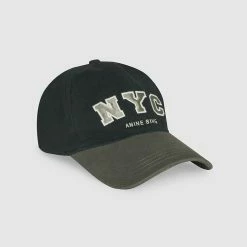 ANINE BING Jeremy Baseball Cap NYC - Charcoal Green -Beechfield Sales M00194421669615 2861941807