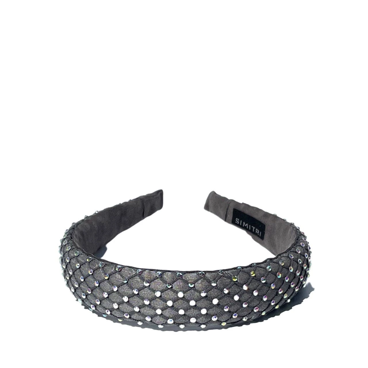 Simitri Grey Fishnet Headband 3 Simitri Grey Fishnet Headband - Image 2