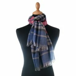 Elizabetta Bolzano Pink & Blue Cashmere Scarf Shawl 13 Elizabetta Bolzano Pink & Blue Cashmere Scarf Shawl -Beechfield Sales M00196704733211 3354342664