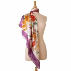 Elizabetta Martina Lilac Silk Foulard 10 Elizabetta Martina Lilac Silk Foulard -Beechfield Sales M00196704734515 1831483095