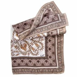 Elizabetta Parigi Sand Beige Silk Foulard -Beechfield Sales M00196704734843 2852934683