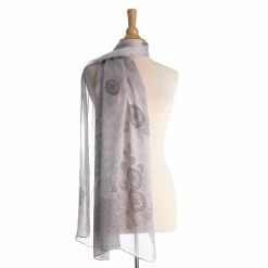 Elizabetta Regina Silver Silk Scarf/Shawl 10 Elizabetta Regina Silver Silk Scarf/Shawl -Beechfield Sales M00196704735116 1437861457