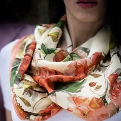Elizabetta Rosa Peach Long Satin Silk Scarf 12 Elizabetta Rosa Peach Long Satin Silk Scarf -Beechfield Sales M00196704735253 428840506