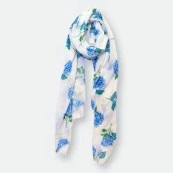 Paint & Petals Hydrangea Long Scarf
