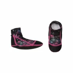 Deux Par Deux Inted Water Shoes Black Butterflies