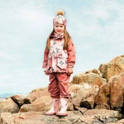 Deux Par Deux Inted Rain Boots Pink Watercolor Butterflies -Beechfield Sales M00661826456107 1382325568