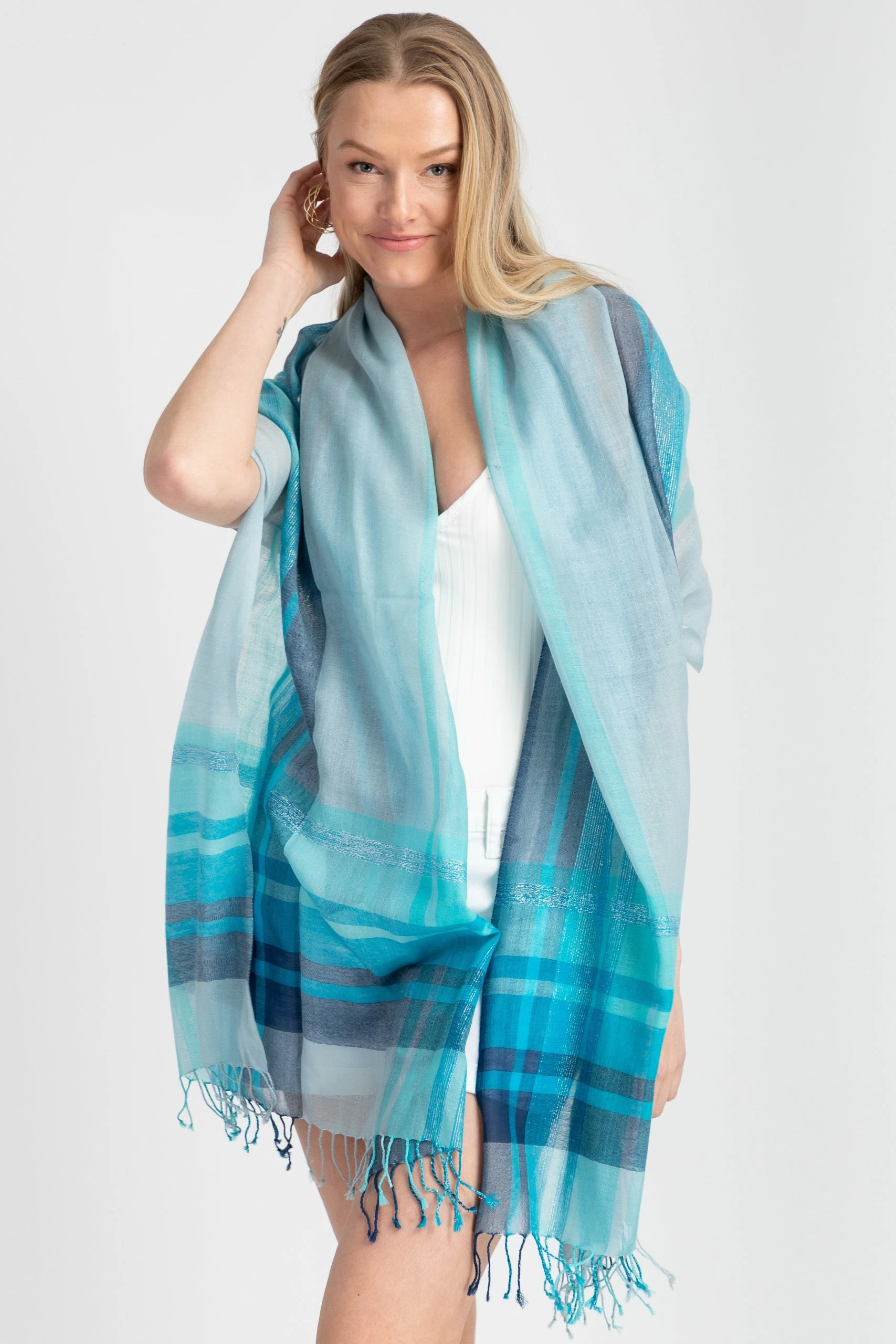 Saachi Style Vanshni Linear Scarf 4 Saachi Style Vanshni Linear Scarf - Image 2