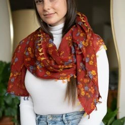 Saachi Style Atalia Multi Floral Scarf 7 Saachi Style Atalia Multi Floral Scarf -Beechfield Sales M00707989705420 1331158042 scaled