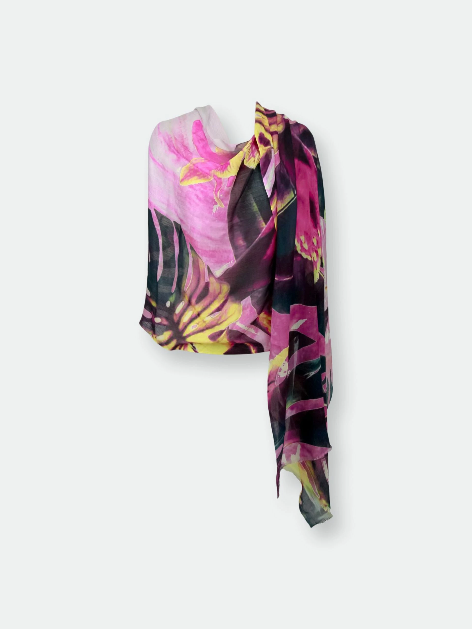 Saachi Style Tropical Forest Scarf 4 Saachi Style Tropical Forest Scarf - Image 2