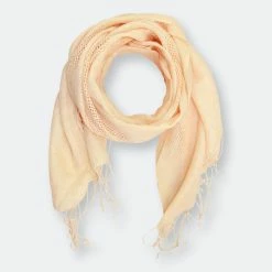 Saachi Style Linen Weave Fringes Scarf