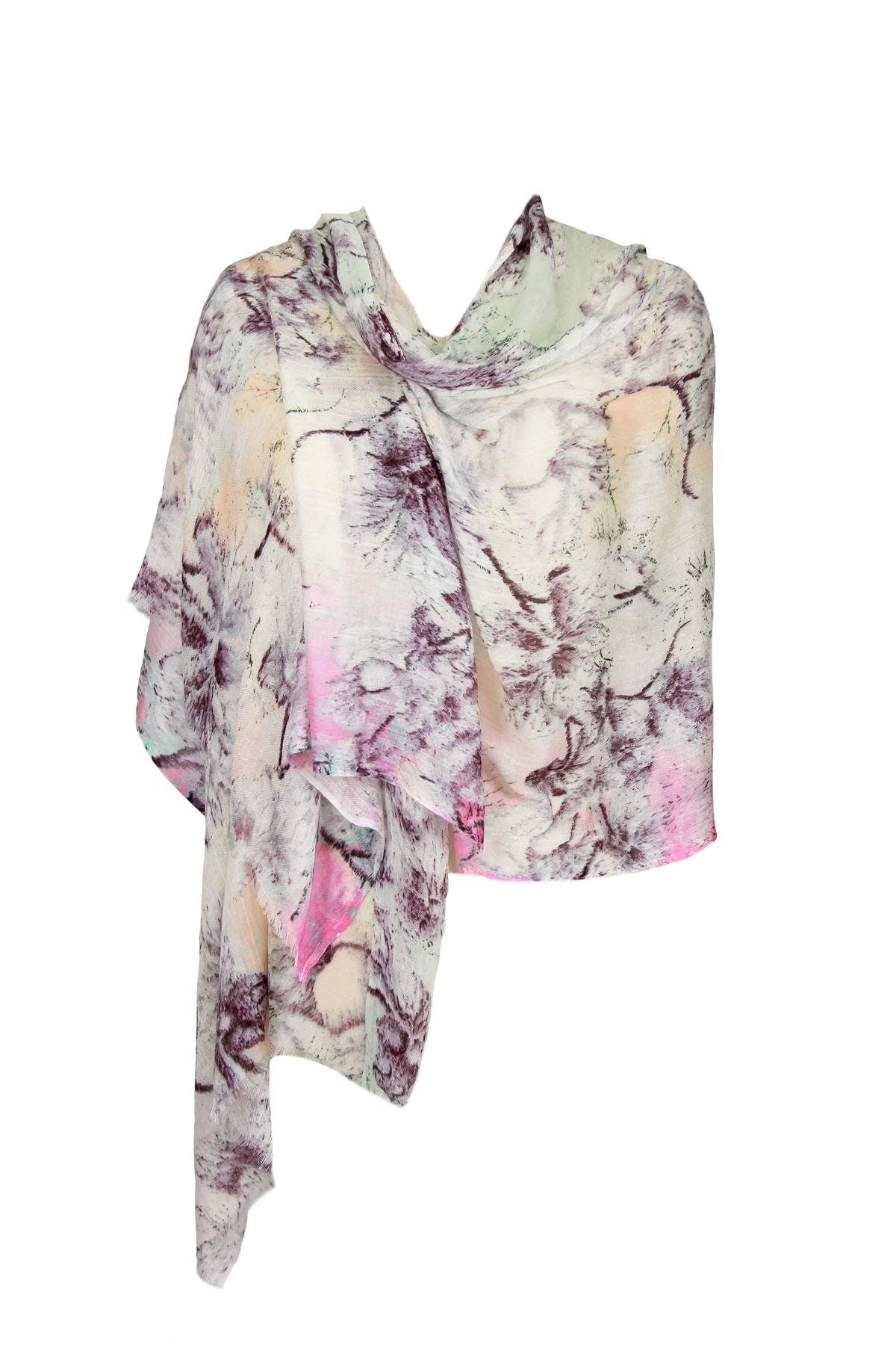 Saachi Style Floral Lightweight Modal Scarf 3 Saachi Style Floral Lightweight Modal Scarf