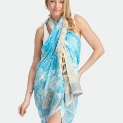 Saachi Style Misty Mixed Bordered Scarf