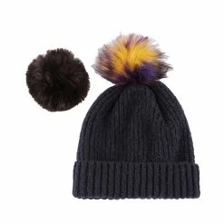 Shiraleah Pick-A-Pom Hat, Navy -Beechfield Sales M00810091363089 302517210