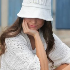 Shiraleah "Bride" Bucket Hat - Ivory -Beechfield Sales M00810091369784 1458331605