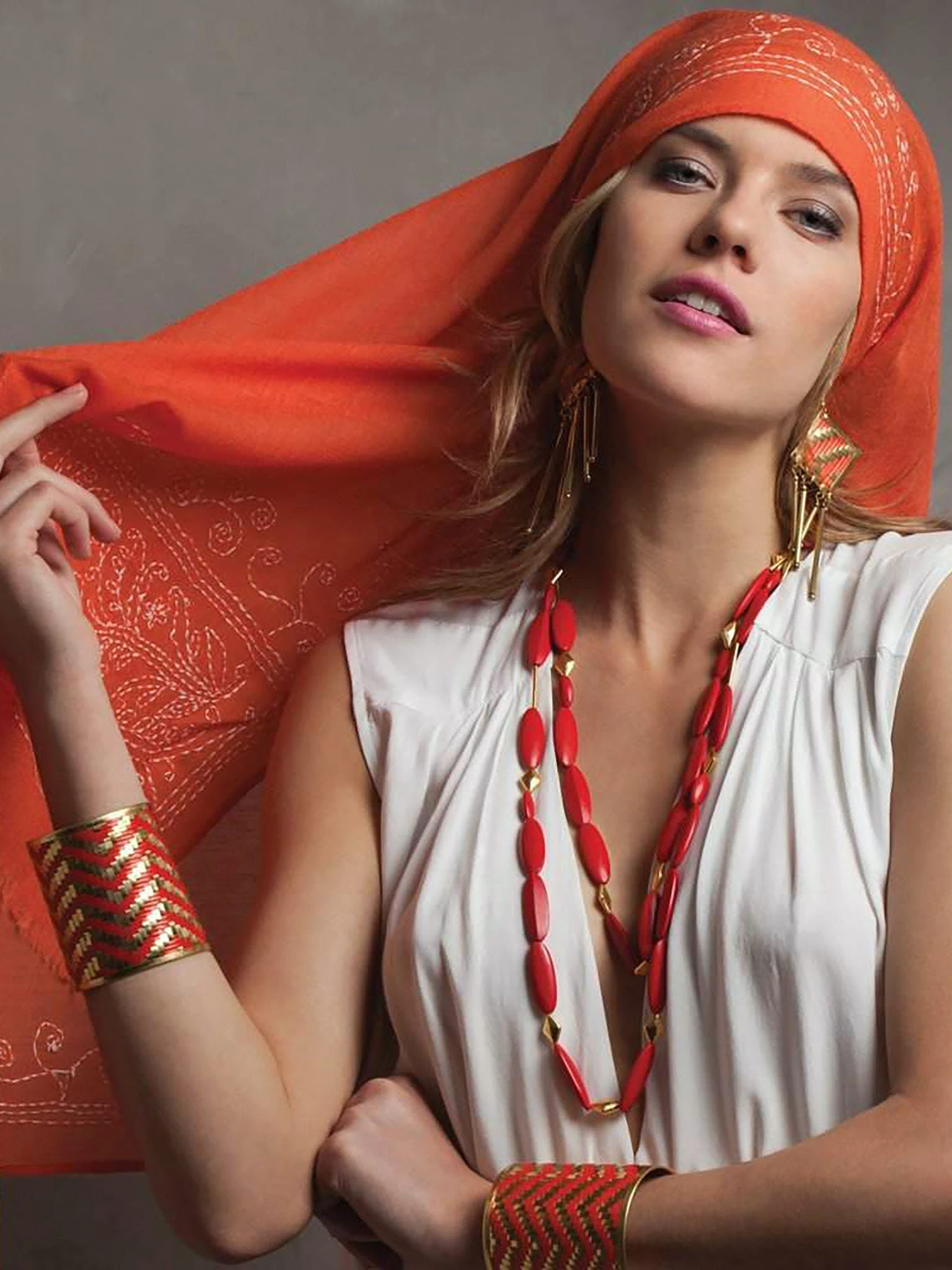 Mela Artisans Hibiscus Scarf 4 Mela Artisans Hibiscus Scarf - Image 2