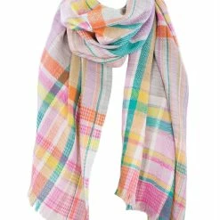 Saachi Style Happy Plaid Scarf 7 Saachi Style Happy Plaid Scarf -Beechfield Sales M00850000303928 1267616638