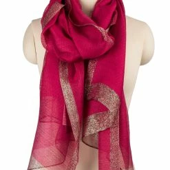 Saachi Style Mmer Border Scarf