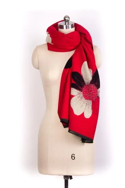 Saachi Style Fresh Floral Reversible Scarf 4 Saachi Style Fresh Floral Reversible Scarf - Image 2