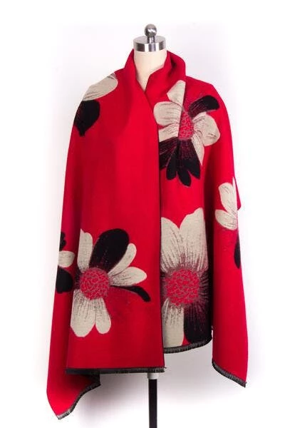 Saachi Style Fresh Floral Reversible Scarf 5 Saachi Style Fresh Floral Reversible Scarf - Image 3