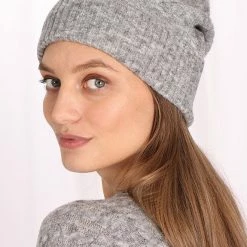Minnie Rose Wool Blend Cable Hat