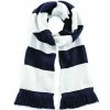 Beechfield Varsity Unisex Winter Scarf (Double Layer Knit) (French Navy / White) 2 Beechfield Varsity Unisex Winter Scarf (Double Layer Knit) (French Navy / White) -Beechfield Sales M05054171001156 1248129375