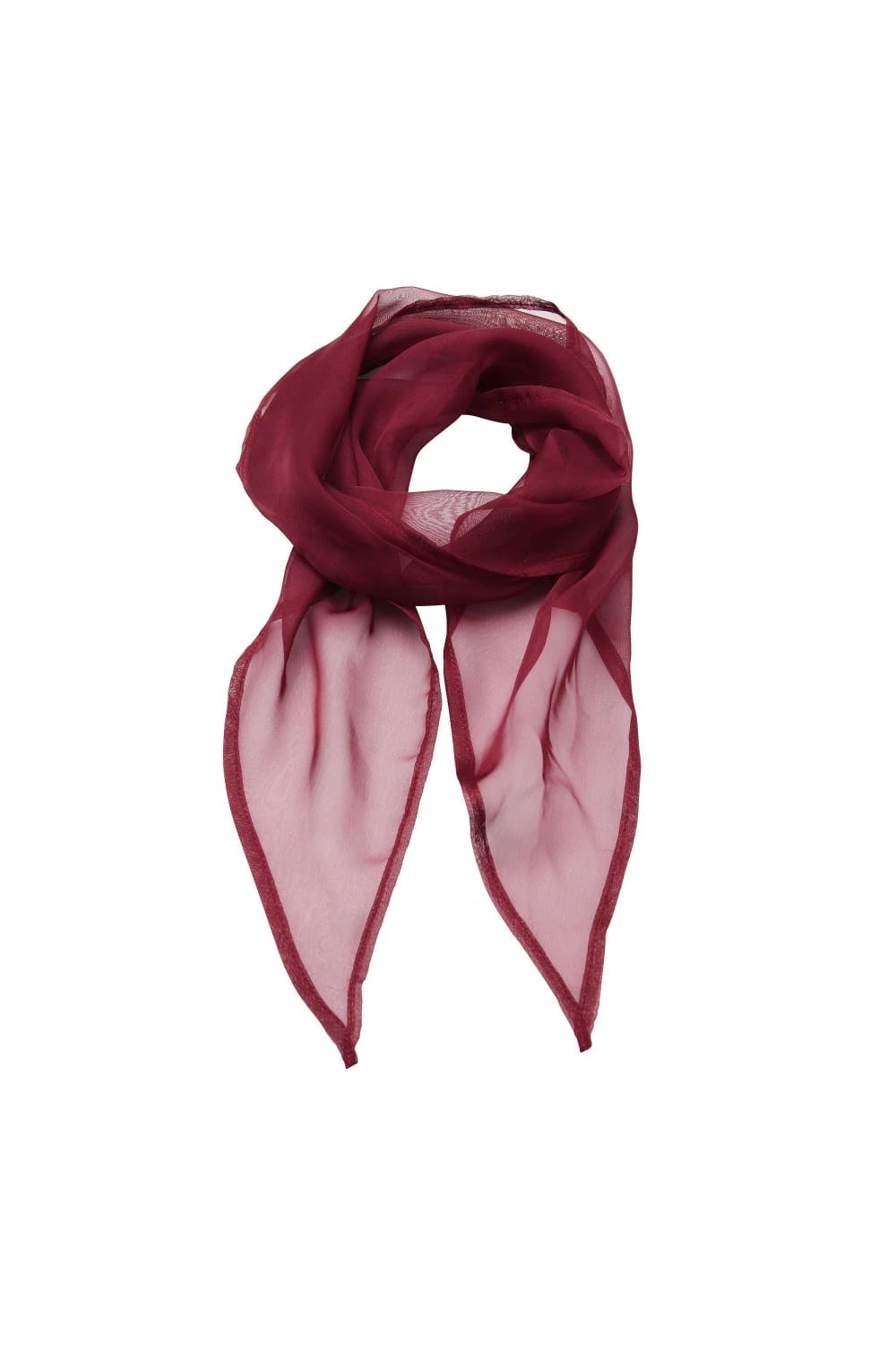 Premier® Premier Ladies/Womens Work Chiffon Formal Scarf (Burgundy) 3 Premier® Premier Ladies/Womens Work Chiffon Formal Scarf (Burgundy)