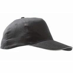 SOLS Unisex Sunny 5 Panel Baseball Cap (Dark Gray/Light Gray)
