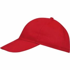 SOLS Unisex Buffalo 6 Panel Baseball Cap (Red) 8 SOLS Unisex Buffalo 6 Panel Baseball Cap (Red) -Beechfield Sales M05054171377473 3242302979