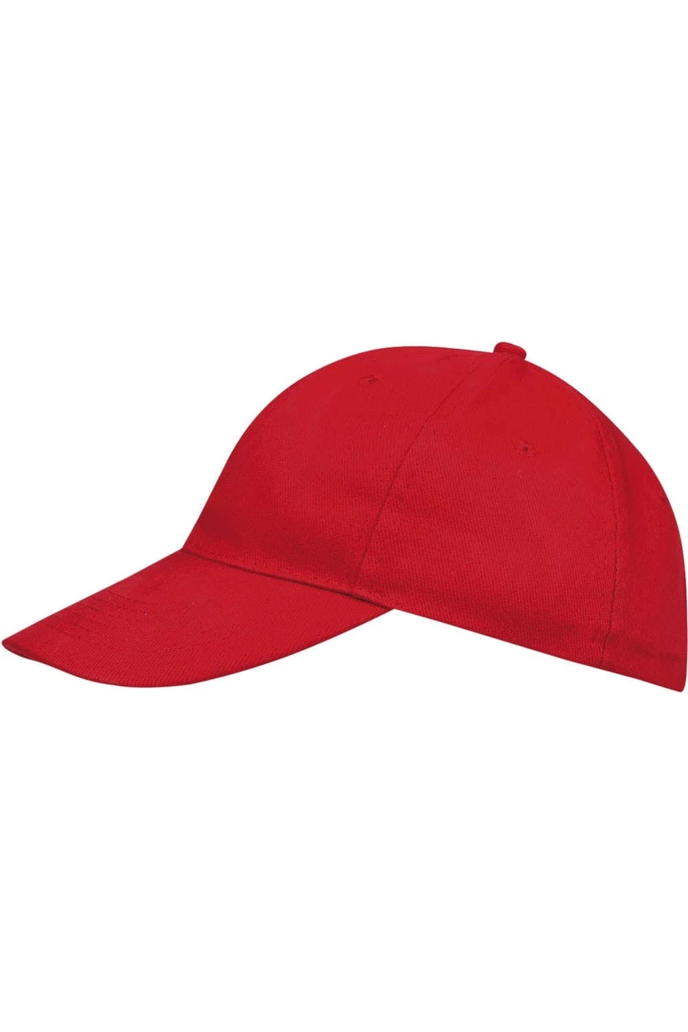 SOLS Unisex Buffalo 6 Panel Baseball Cap (Red) 5 SOLS Unisex Buffalo 6 Panel Baseball Cap (Red) - Image 3