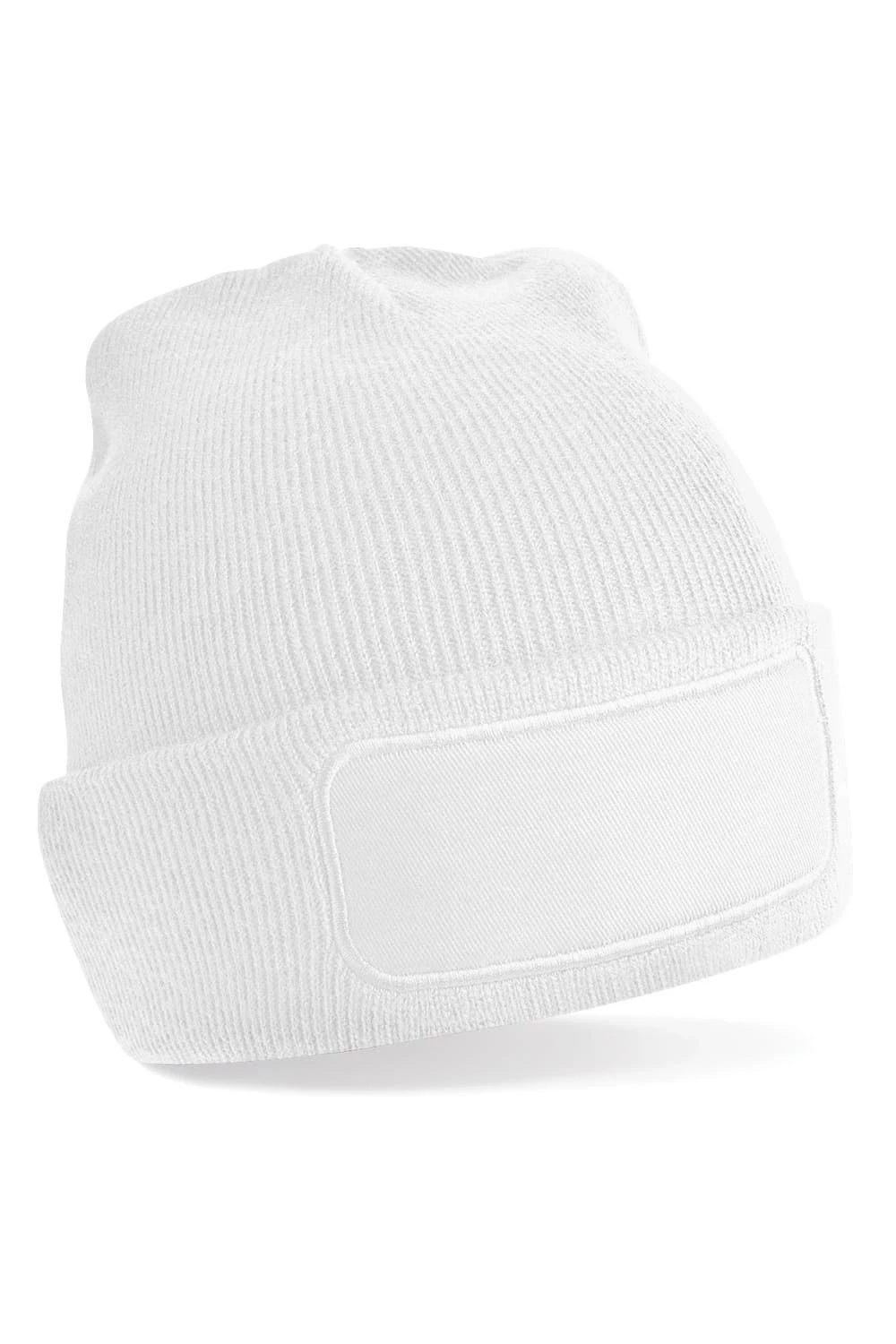 Beechfield Unisex Plain Winter Beanie Hat / Headwear (Ideal For Printing) (White) 3 Beechfield Unisex Plain Winter Beanie Hat / Headwear (Ideal For Printing) (White)