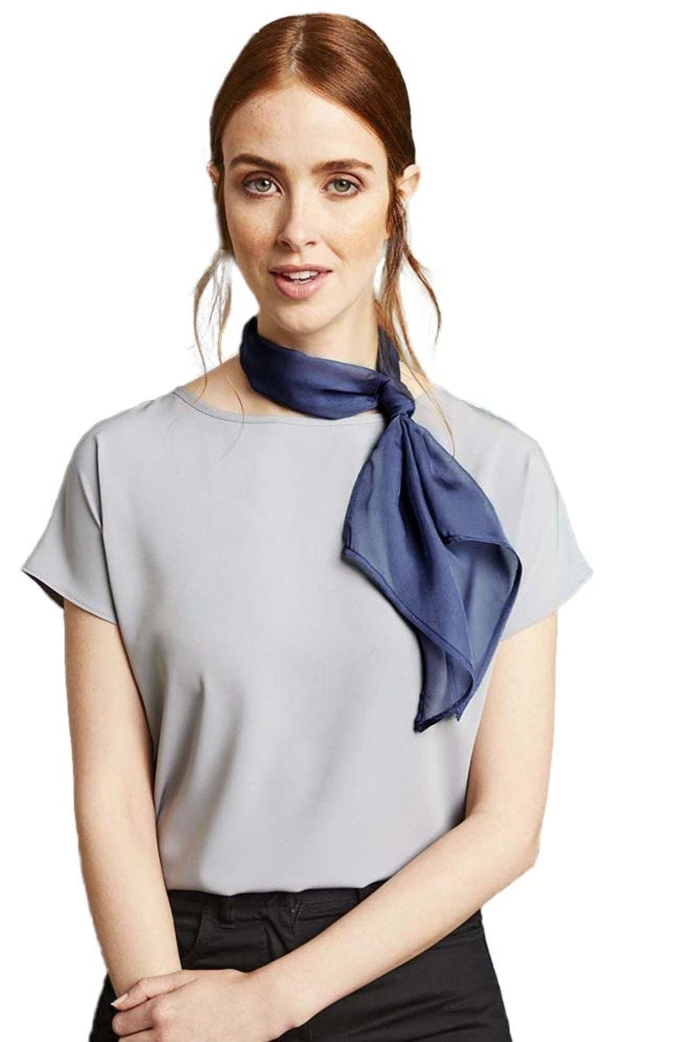 Premier® Premier Ladies/Womens Work Chiffon Formal Scarf (Marine Blue) 4 Premier® Premier Ladies/Womens Work Chiffon Formal Scarf (Marine Blue) - Image 2