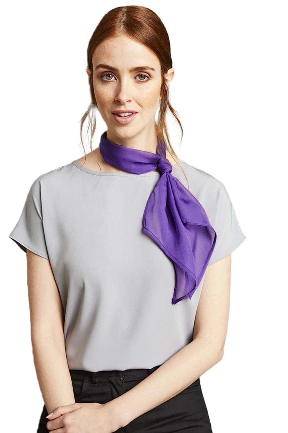 Premier® Premier Ladies/Womens Work Chiffon Formal Scarf (Rich Violet) 4 Premier® Premier Ladies/Womens Work Chiffon Formal Scarf (Rich Violet) - Image 2