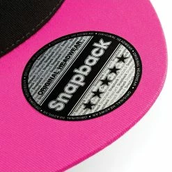 BEECHFIELD Unisex 5 Panel Contrast Snapback Cap - Black/ Fuchsia 11 BEECHFIELD Unisex 5 Panel Contrast Snapback Cap - Black/ Fuchsia -Beechfield Sales M05054171879236 288221399