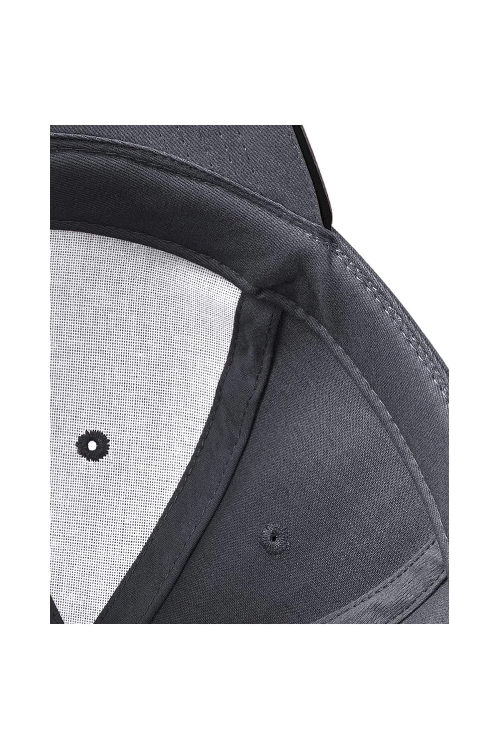Beechfield® Adults Unisex Athleisure Cotton Baseball Cap (Graphite Grey/Black) 5 Beechfield® Adults Unisex Athleisure Cotton Baseball Cap (Graphite Grey/Black) - Image 3