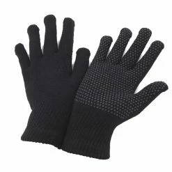 Floso Unisex Magic Gloves With Grip - Black