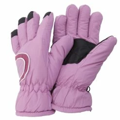 Floso Ladies/Womens Extra Warm Thermal Padded Winter/Ski Gloves With Grip - Baby Pink