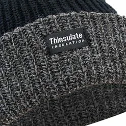 FLOSO Unisex Mens/Womens Heavy Knit Winter/Ski Thermal Hat (3M 40g) (Black) 5 FLOSO Unisex Mens/Womens Heavy Knit Winter/Ski Thermal Hat (3M 40g) (Black) -Beechfield Sales M05055362564924 4069928069