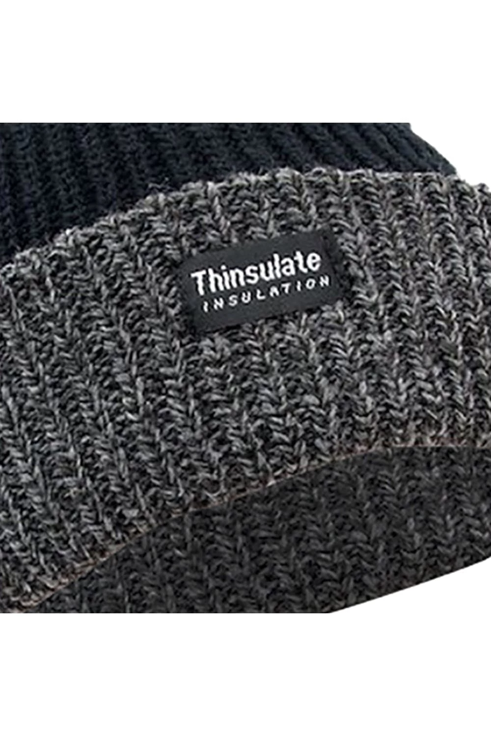 FLOSO Unisex Mens/Womens Heavy Knit Winter/Ski Thermal Hat (3M 40g) (Black) 4 FLOSO Unisex Mens/Womens Heavy Knit Winter/Ski Thermal Hat (3M 40g) (Black) - Image 2