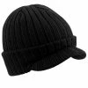 Beechfield Unisex Plain Peaked Winter Beanie Hat (Black) 2 Beechfield Unisex Plain Peaked Winter Beanie Hat (Black) -Beechfield Sales M05055747772098 521903361