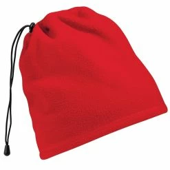 Beechfield Unisex Suprafleece™ Anti-Pilling 2in1 Winter Hat And Neck Warmer/Snood (Classic Red)