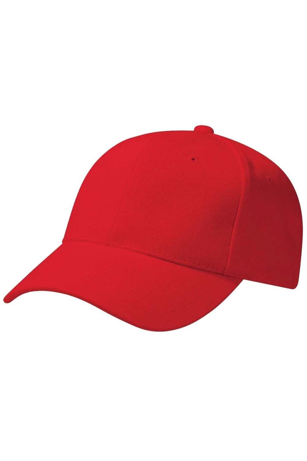 Beechfield Unisex Pro-Style Heavy Brushed Cotton Baseball Cap / Headwear (Classic Red) 3 Beechfield Unisex Pro-Style Heavy Brushed Cotton Baseball Cap / Headwear (Classic Red)