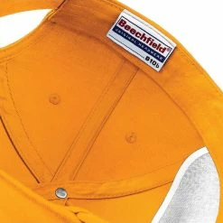BEECHFIELD Plain Unisex Junior Original 5 Panel Baseball Cap - Dark Orange -Beechfield Sales M05055747801682 1727578928