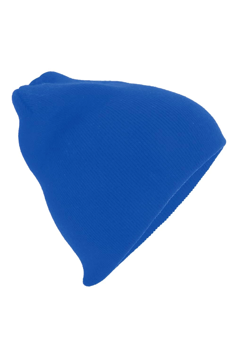 Beechfield Plain Basic Knitted Winter Beanie Hat (Bright Royal) 3 Beechfield Plain Basic Knitted Winter Beanie Hat (Bright Royal)