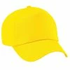 BEECHFIELD Unisex Plain Original 5 Panel Baseball Cap - Yellow 1 BEECHFIELD Unisex Plain Original 5 Panel Baseball Cap - Yellow -Beechfield Sales M05055747802146 4225968531