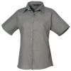 Premier® Premier Short Sleeve Poplin Blouse/Plain Work Shirt (Dark Gray) 2 Premier® Premier Short Sleeve Poplin Blouse/Plain Work Shirt (Dark Gray) -Beechfield Sales M05055805357335 796519410