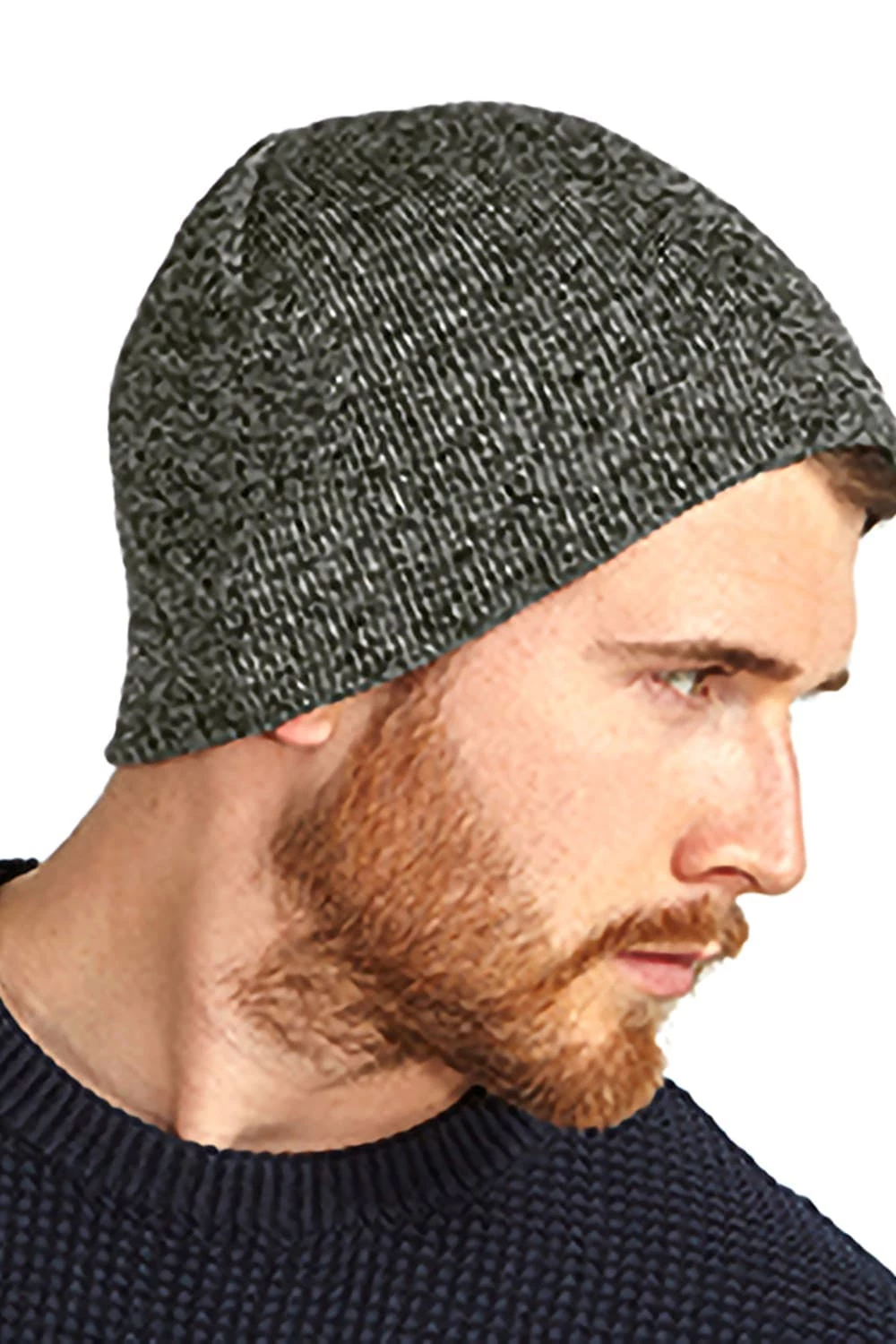 Beechfield Plain Basic Knitted Winter Beanie Hat (Antique Gray) 5 Beechfield Plain Basic Knitted Winter Beanie Hat (Antique Gray) - Image 3