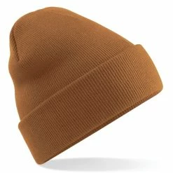 Beechfield® Soft Feel Knitted Winter Hat (Caramel)